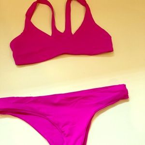 Lspace magenta bikini size m